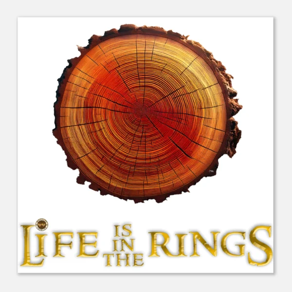 The rings – Bold & Stylish Classic Semi-Gloss Paper Poster