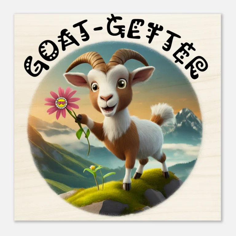 Goat-getter – Elegant & Natural Wood Print