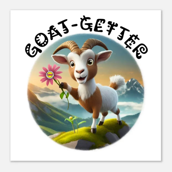 Goat-getter – Bold & Stylish Classic Semi-Gloss Paper Poster