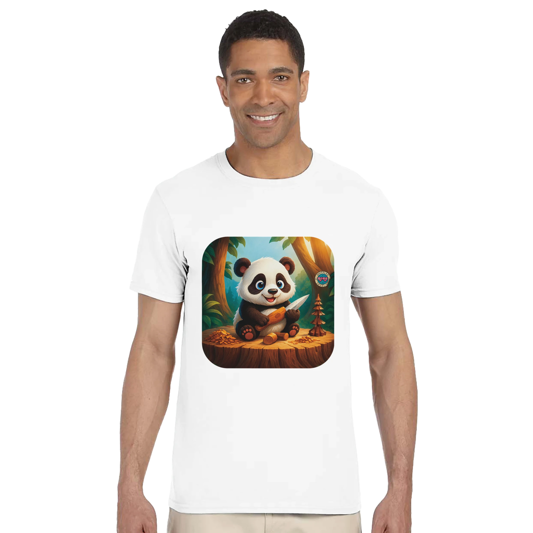 The Woodcarver Panda T-Shirt