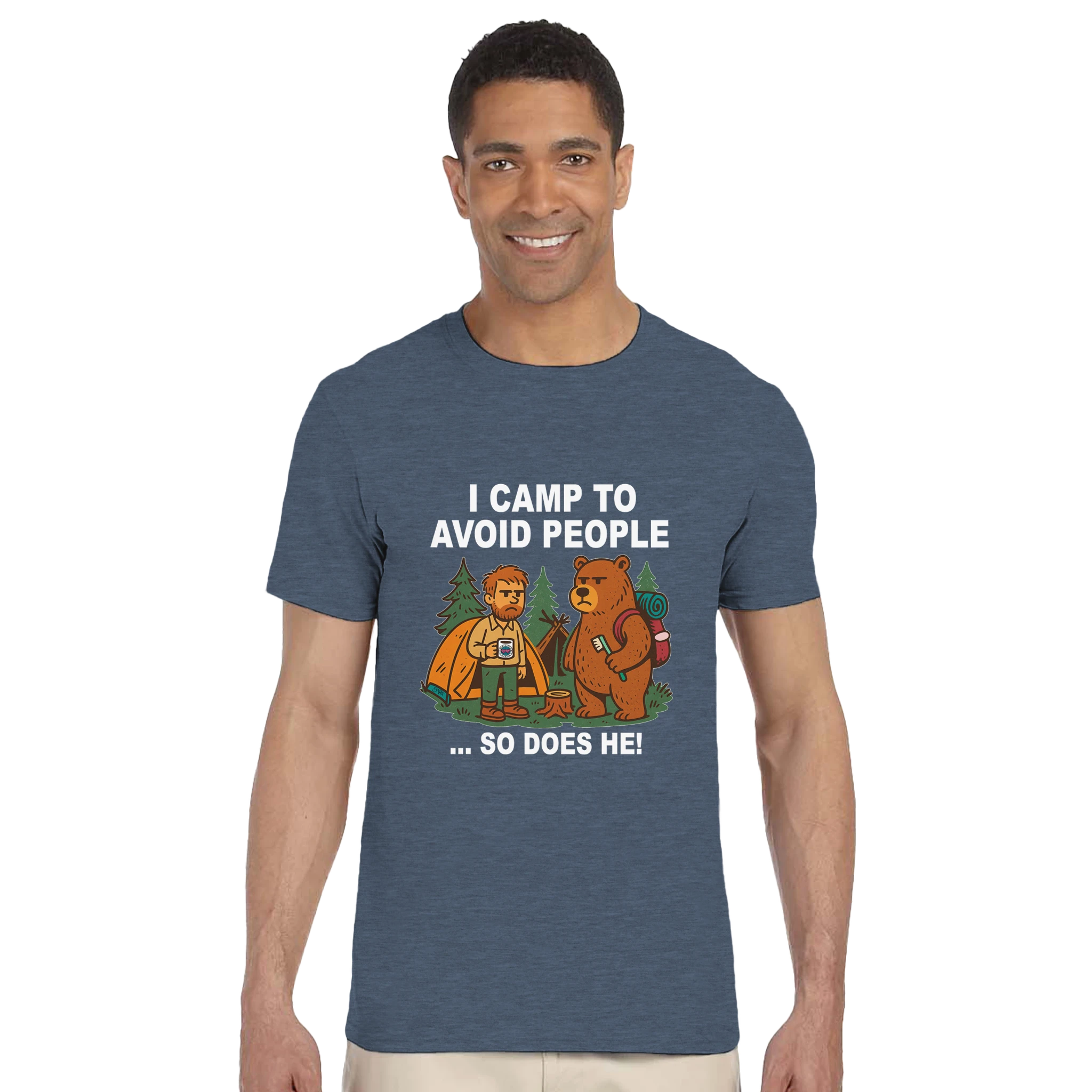 Grumpy Bear Design – Woodsy introvert with toothbrush